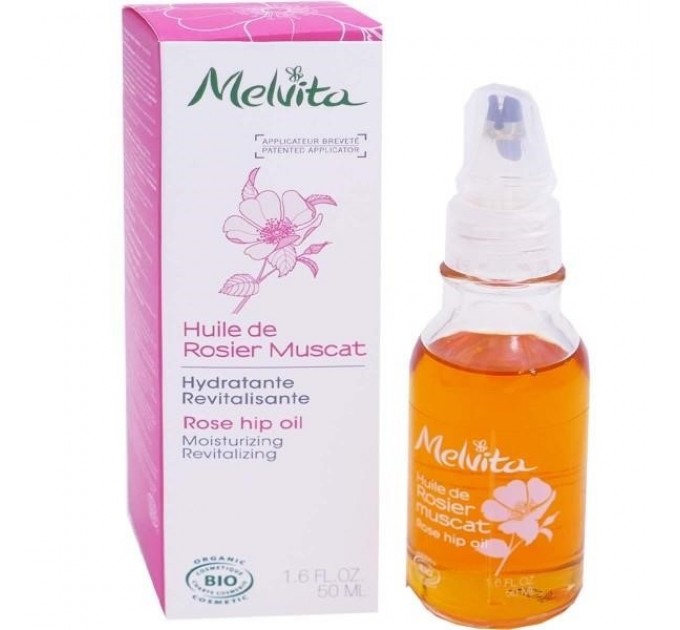 Melvita увлажняющее мускусное розовое масло 50 мл органическое