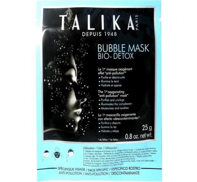 Talika bubble mask bio-detox x1 25гр.