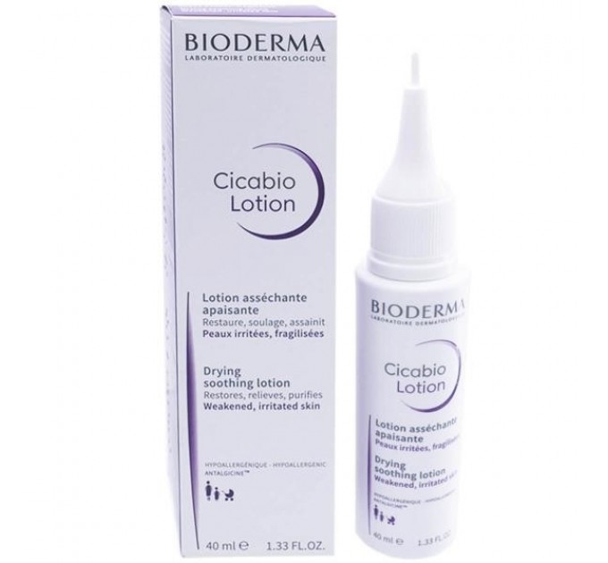 Увлажняющий лосьон и увлажняющий крем bioderma cicabio & amp; успокаивающее 40 мл