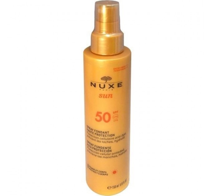 Nuxe sun high protection fondant spray spf50 150мл