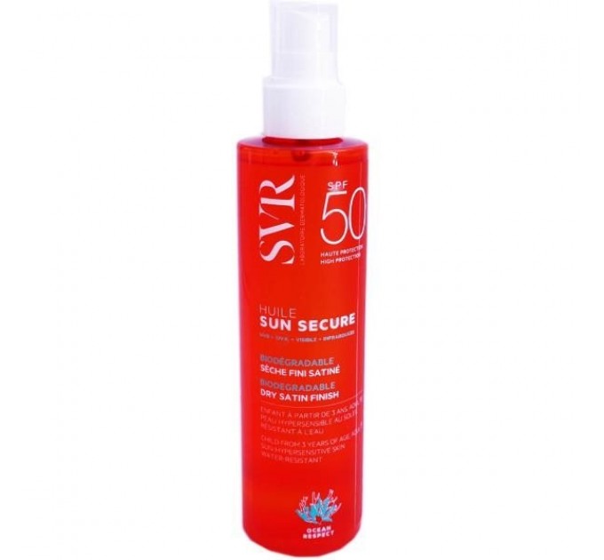 Svr sun secure dry oil spf50 200мл