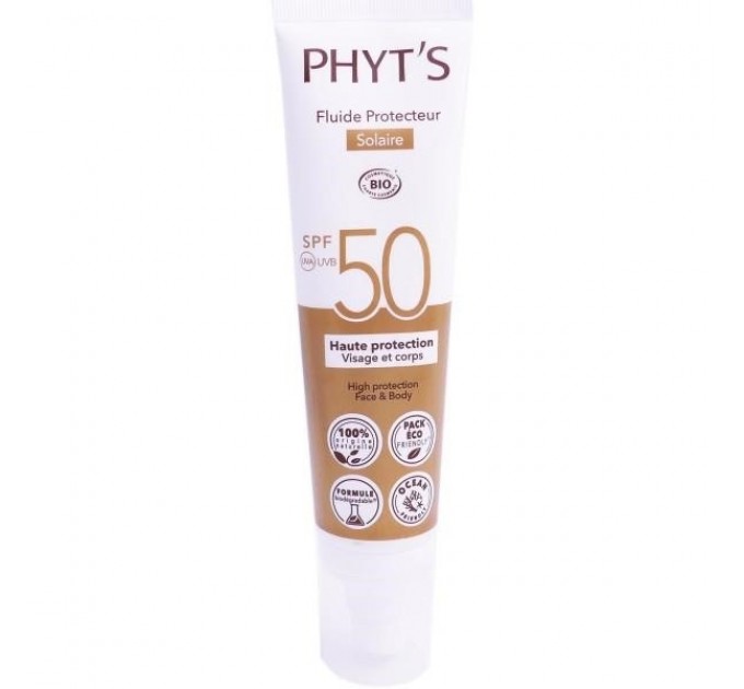 Органический солнцезащитный флюид phyt's spf50 100 мл