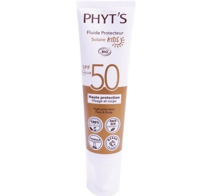 Phyt's solar fluid kids spf50 organic 100 мл