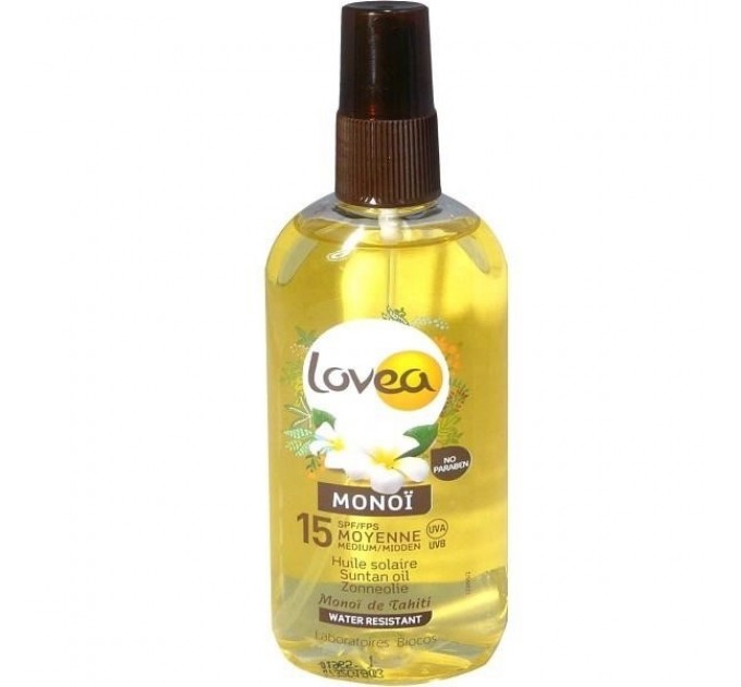 Lovea monoi monoi sun oil from tahiti spf15 125ml - масло для загара lovea monoi monoi sun oil from tahiti spf15 125ml