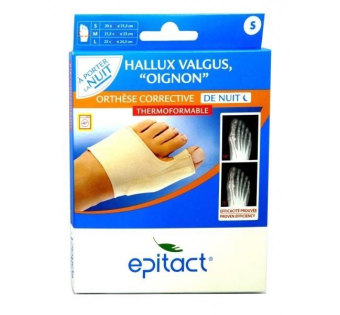 Ночной ортез для коррекции Orthèse hallux valgus Nuit EPITACT размер s