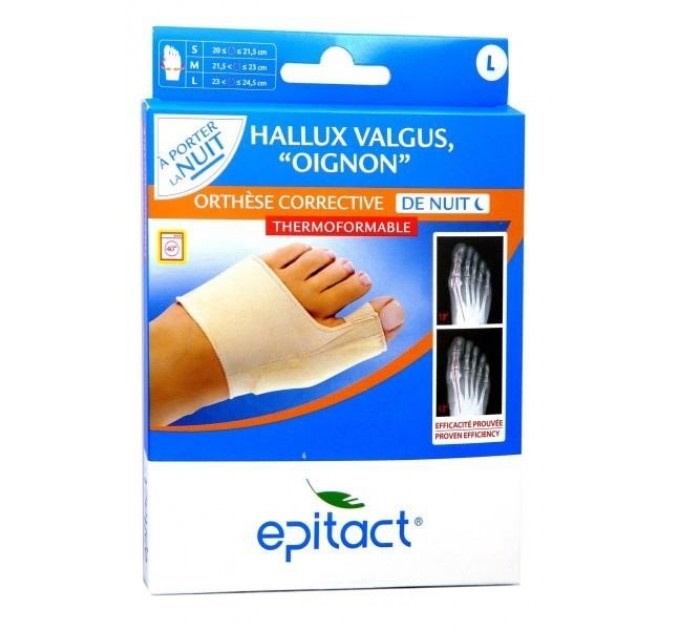 Ортез Orthèse hallux valgus Nuit EPITACT размер l