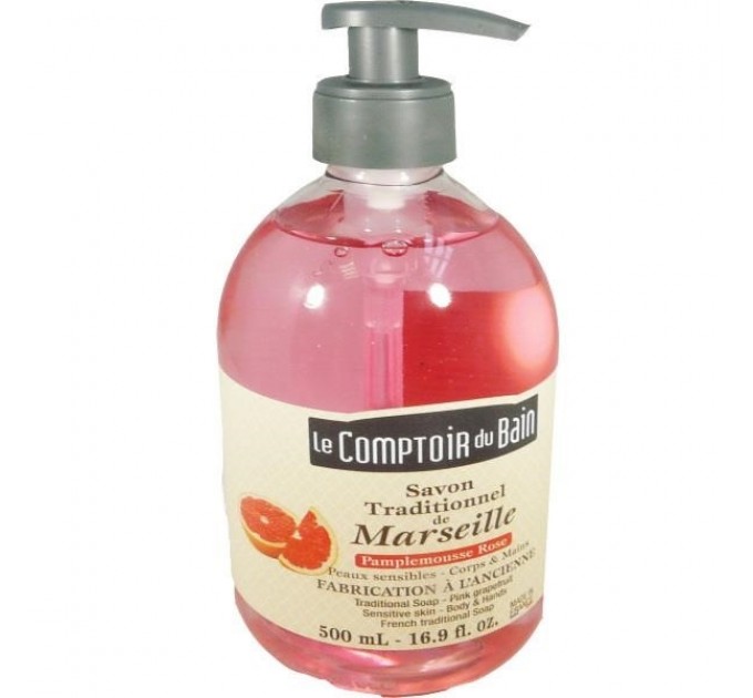 Le comptoir du bain традиционное мыло из марсельского розового грейпфрута 500 мл