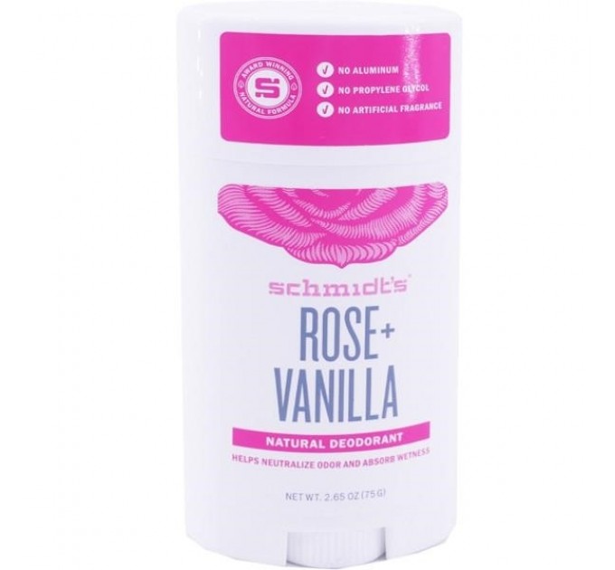 Дезодорант Déodorant Rose + Vanille SCHMIDT’S 58 мл