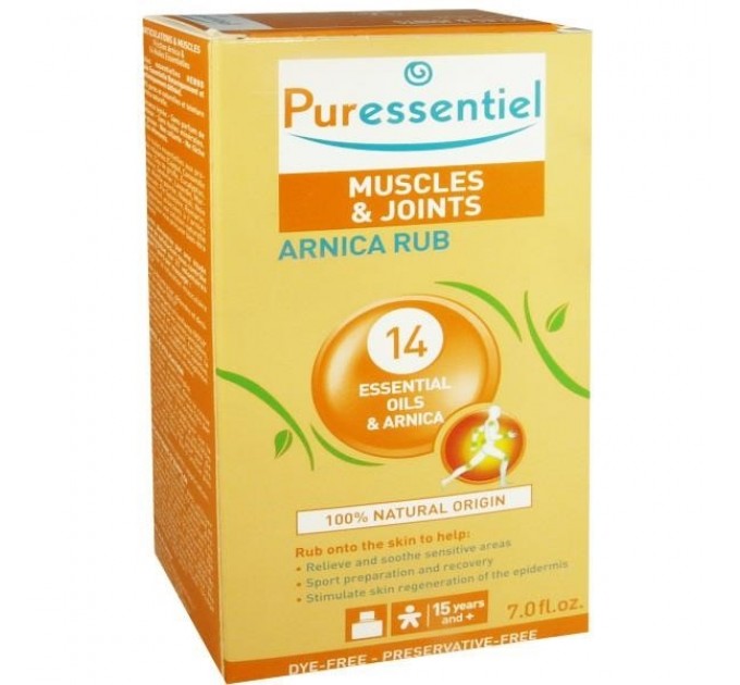 Puressentiel суставы & amp; мышцы 14 эфирных масел & amp; арника 200 мл