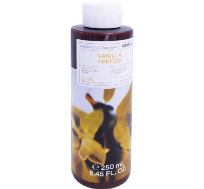 Гель для душа korres vanilla freesia 250ml