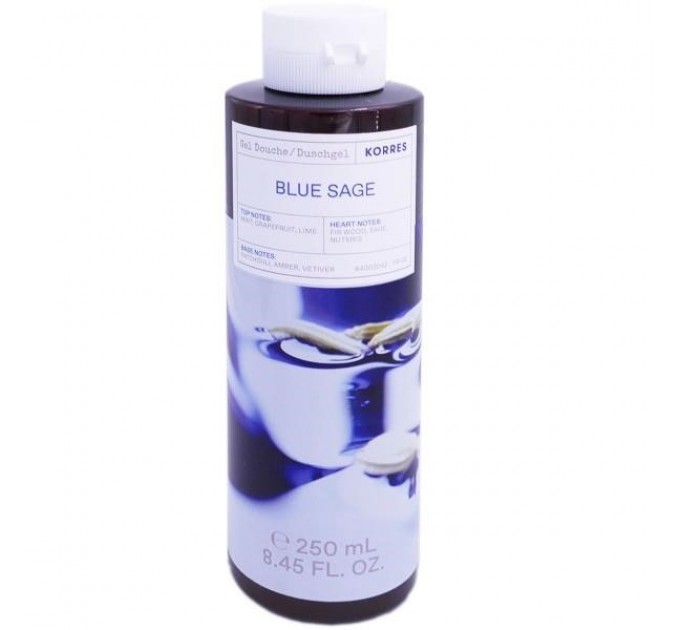 Гель для душа korres blue sage 250ml