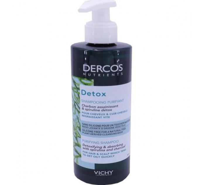 Очищающий шампунь vichy dercos detox, 250 мл