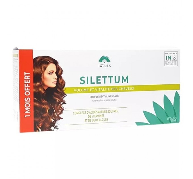 Витамины для роста и объема волос Jaldes Silettum 3x60 капсул