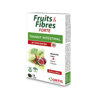 Капсулы быстрого действия от запоров Fruits & fibres forte d'Ortis 12 капсул 
