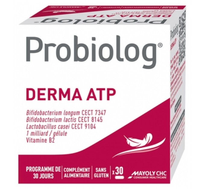Капсулы пробиотики для кожи Mayoly Spindler Probiolog Derma ATP 30 капсул
