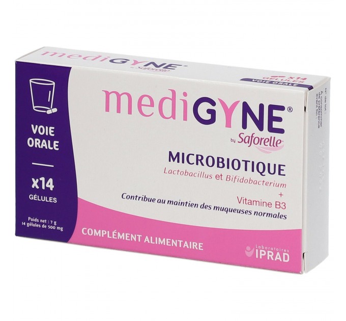 Интимный микробиотик Medigyne MICROBIOTIQUE для детей и беременных 14 капсул