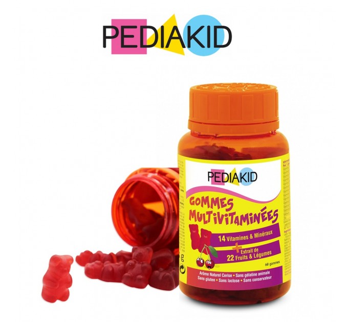 Мармелад для укрепления иммунитета Pediakid Gummies Multivitamins 60 шт