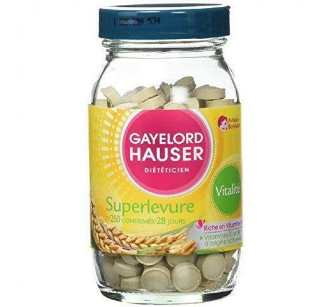 Пивные дрожжи Gayelord Hauser Superyeast Vitalite 250 таблеток