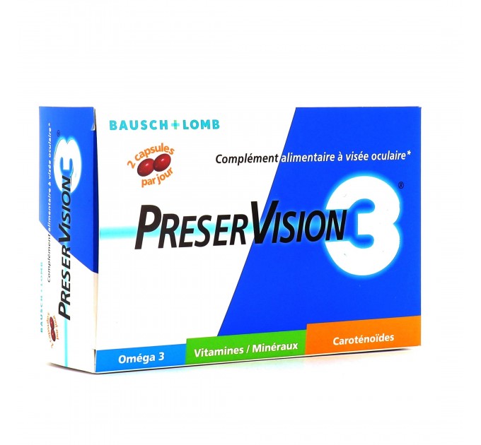 Капсулы против старения глаз Bausch lomb Preservision 3 60 капсул