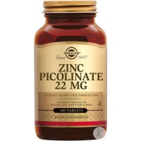 Пиколинат цинка для волос, кожи и ногтей SOLGAR ZINC PICOLINATE 100 таблеток