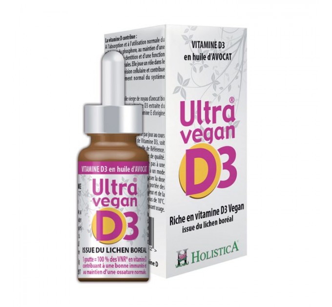 Витамин D3 Ultra Vegan D3 HOLISTICA 8 мл