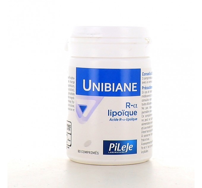 Липоевая кислота Unibiane R-Alpha-Lipoïque 60 таблеток